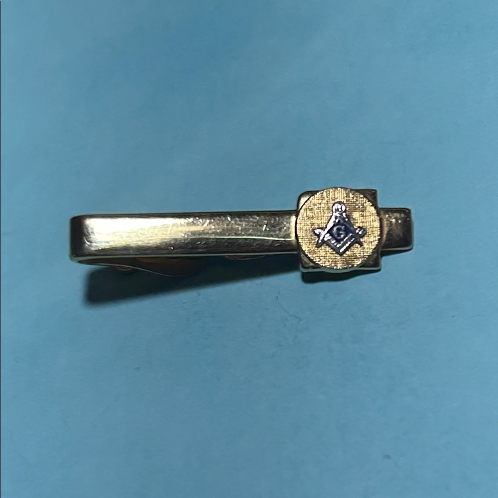 Masons , Men’s Masonic Gold-tone Swank Tie Clip
